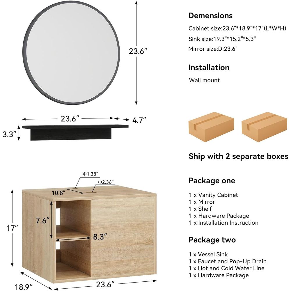 24 White Wall-Mounted Floating - Floating Shelves reseña y precio