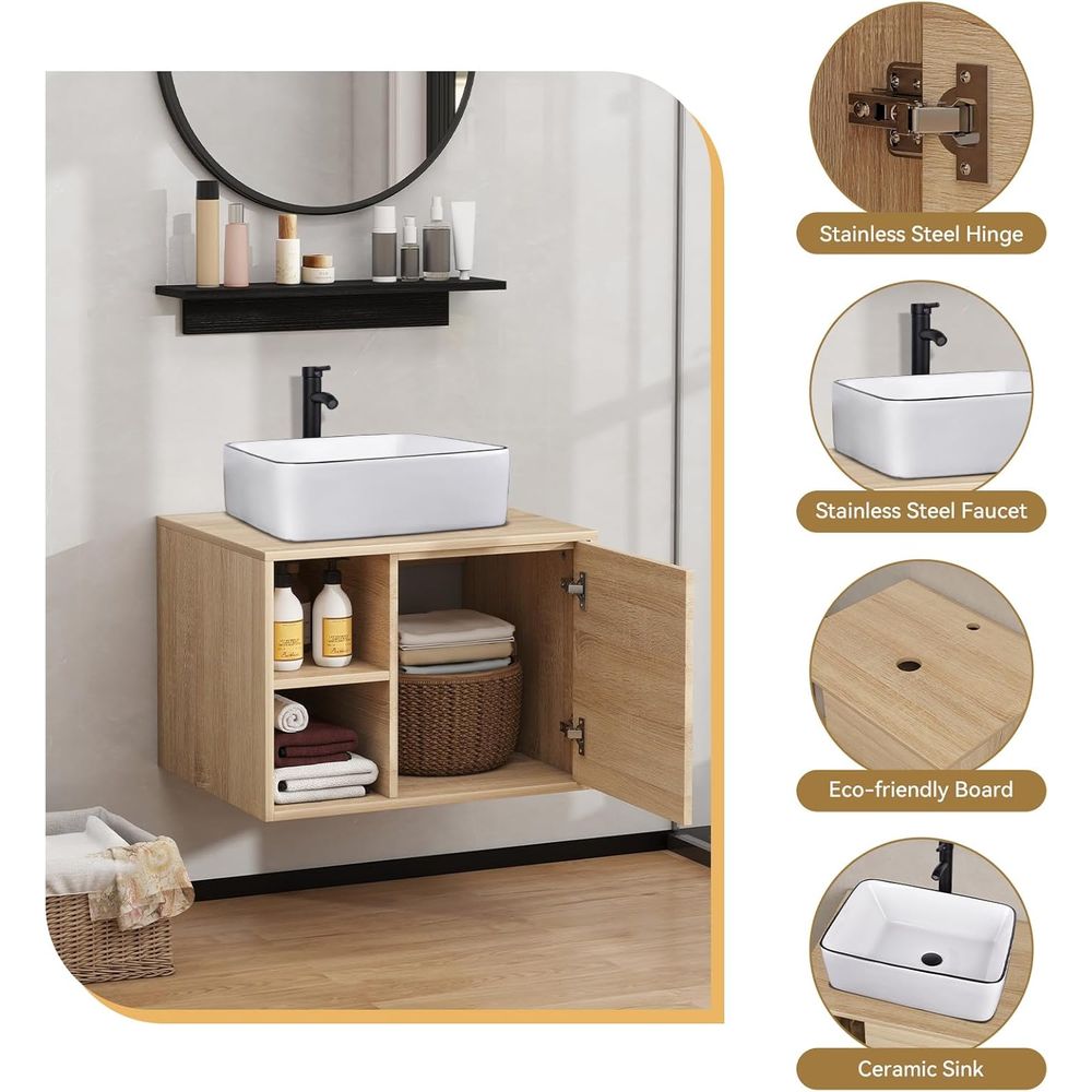 24 White Wall-Mounted Floating - Floating Shelves reseña y precio