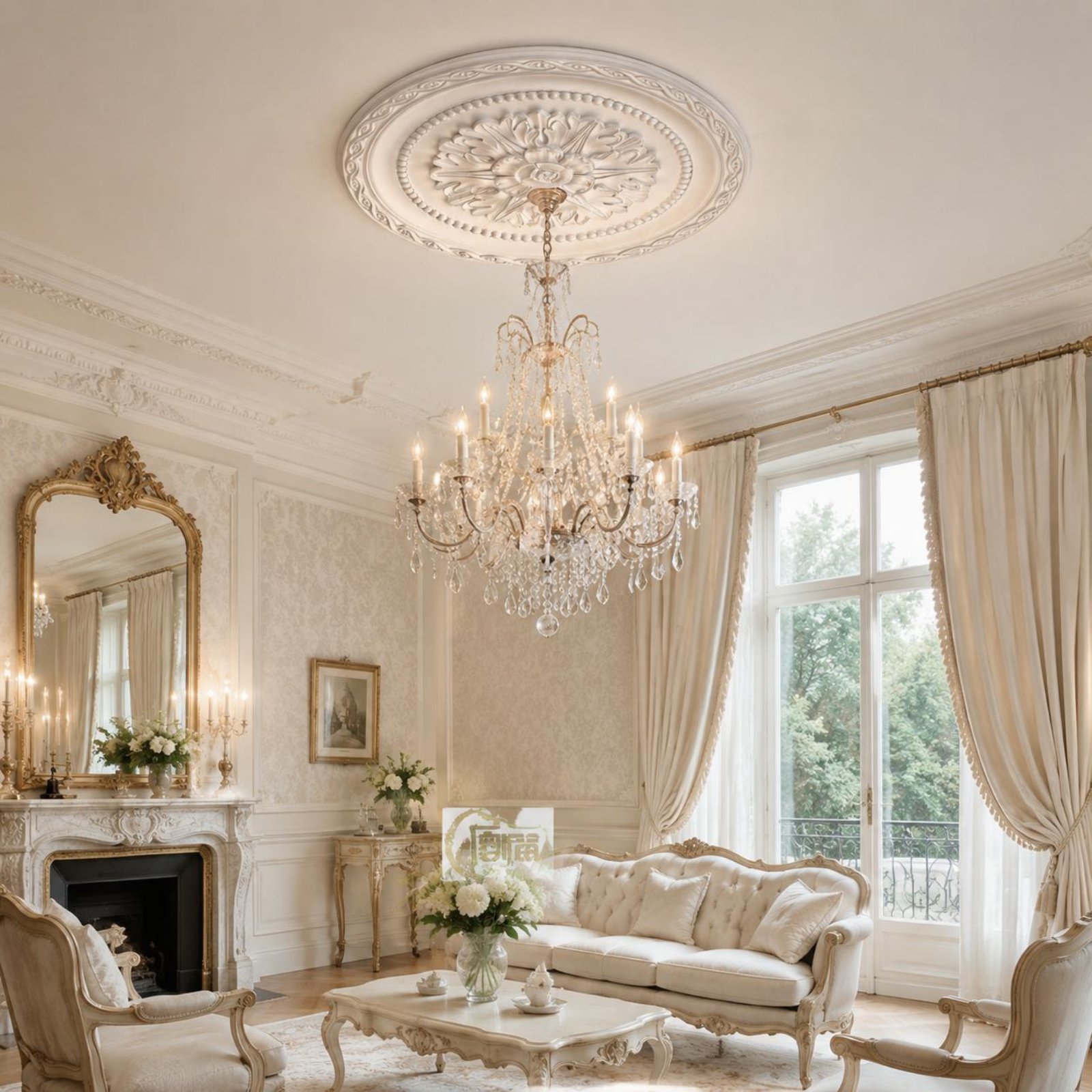 Ceiling Medallion Lightweight  - Home Decor In reseña y precio